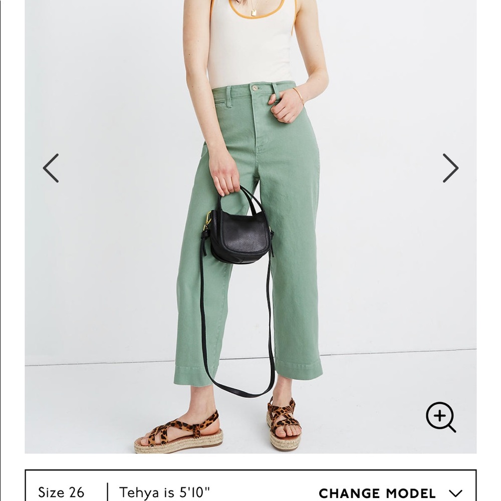 Madewell Slim Emmett Wide-Leg Crop Pants